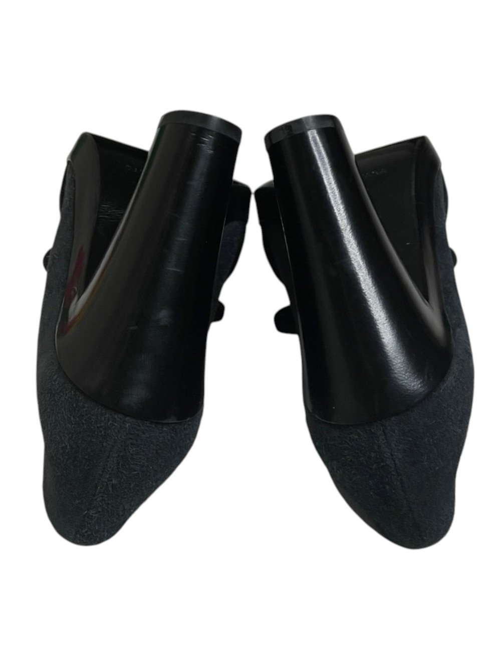 new Balenciaga ♚ Classic Suede Platform Heeled Loafer Pumps ♚ Navy Blue ♚ 35 5M - Picture 13 of 16